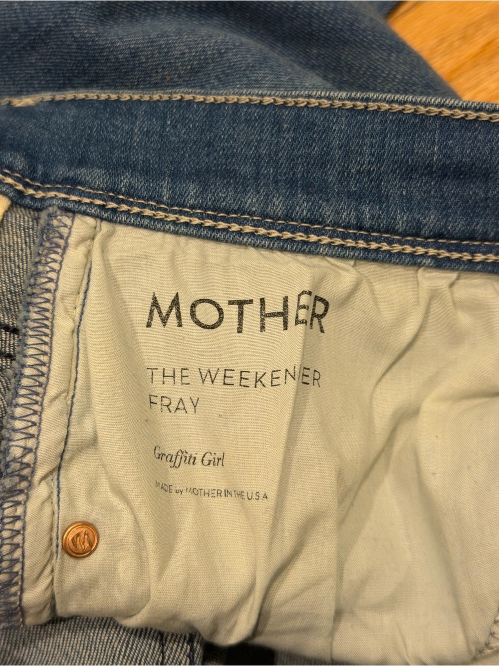 Mother - The Weekender Jean in Graffiti Girl - Picture 8 of 12